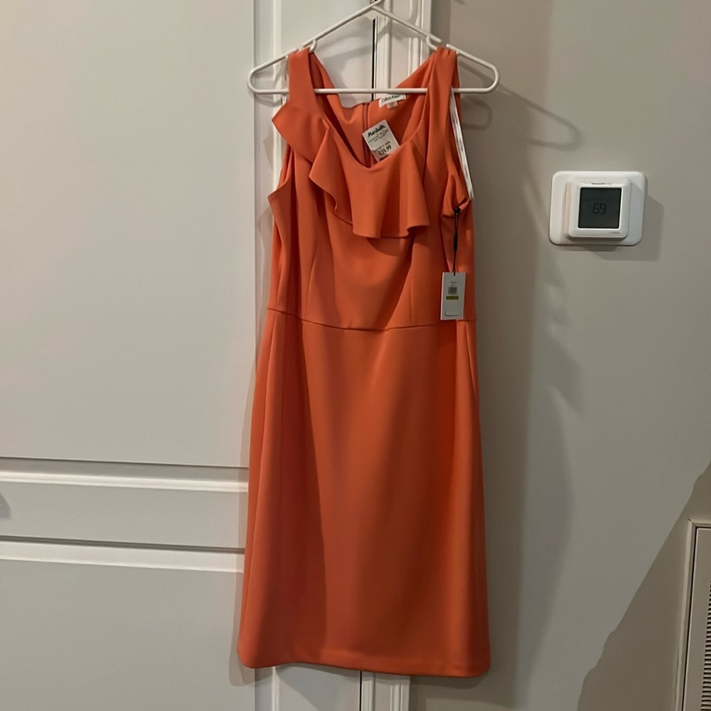 NWT Peach Calvin Klein Dress